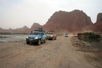 11. Mai 2008: Fahrt durch den Canyon in Balykchy
