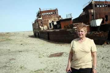 25. April 2008: Aral Sea, ship graveyard, Kazakhstan