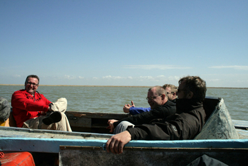22. April 2008: Boat trip on the Caspian Sea, Kazakhstan