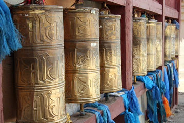 06. June 2008: prayer wheels at Ulan-Bator/Mongolia