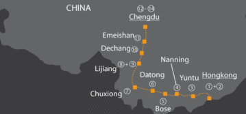 L’étape Hong Kong-Chengdu