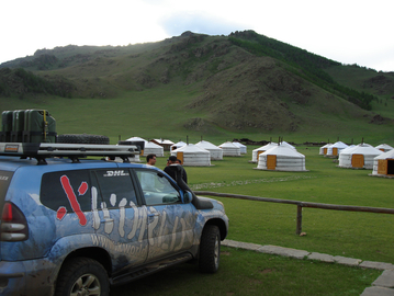18. Juni 2008: Ger Camp nahe Vulkan im Khorgo Terkiin Nationalpark