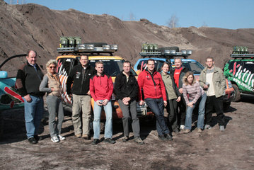 10. März 2008: Offroad-Training im Tagebau nahe dem Eurospeedway Lausitz